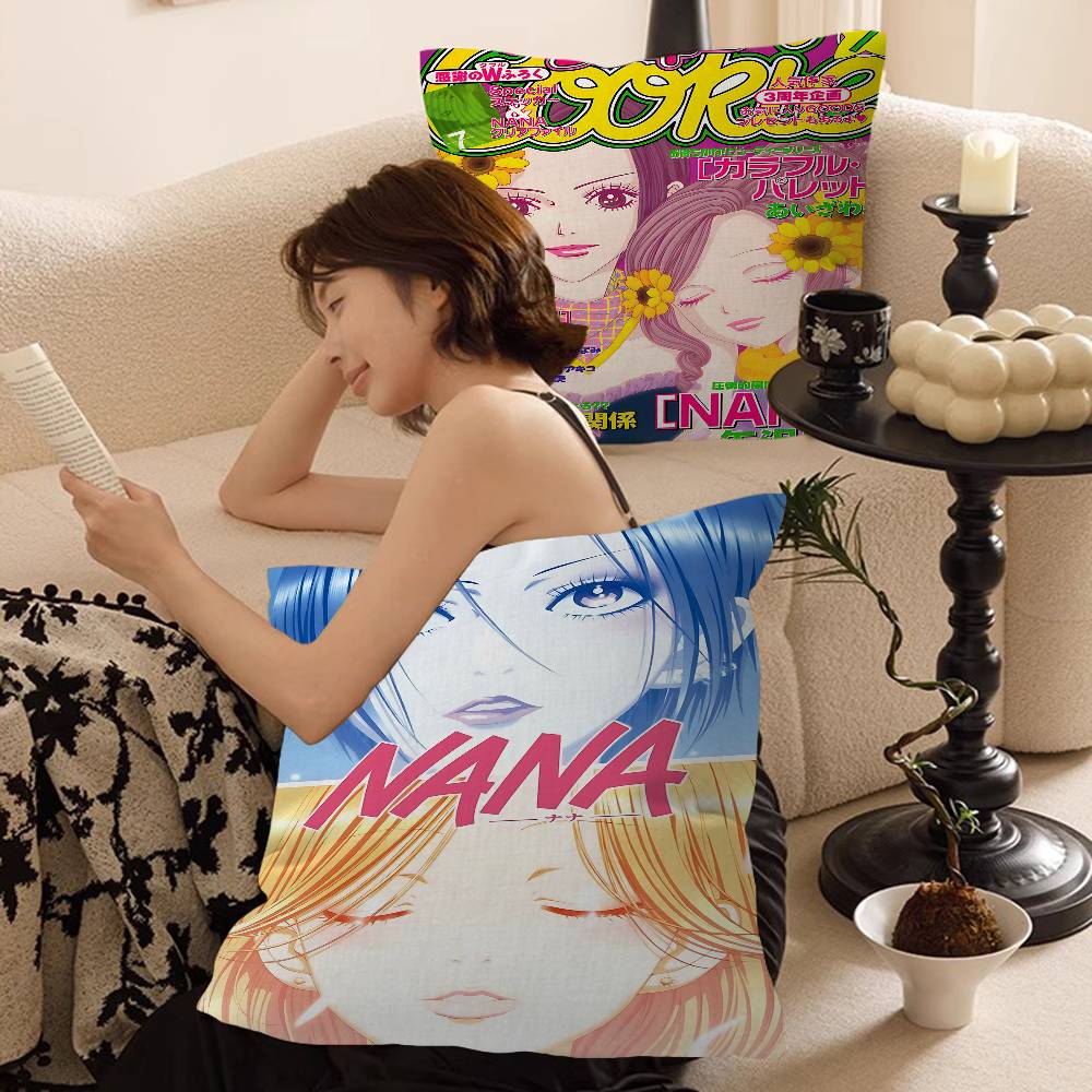 Home Textiles Classic Fashion - وسادة أنمي يابانية كلاسيكية NANA، غطاء
