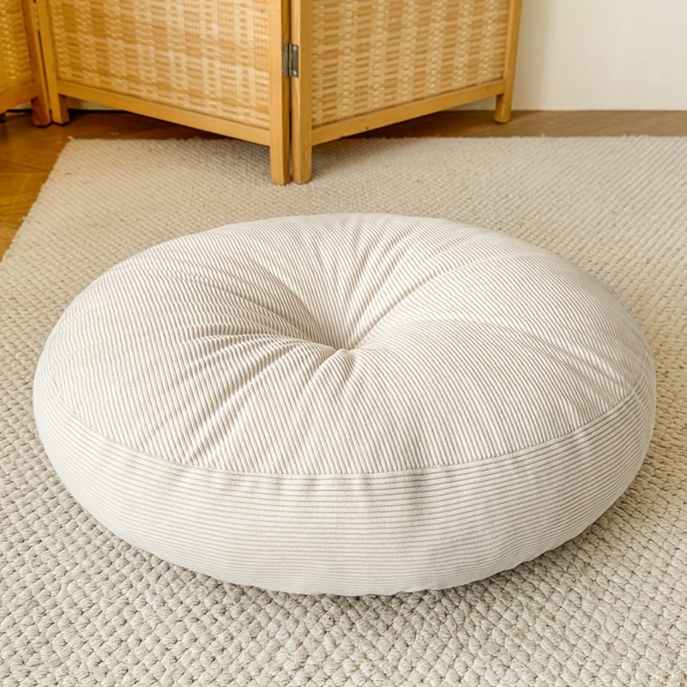 Floor Cushion Pouf - وسادة مستديرة سميكة، وسادة يوجا للتأمل