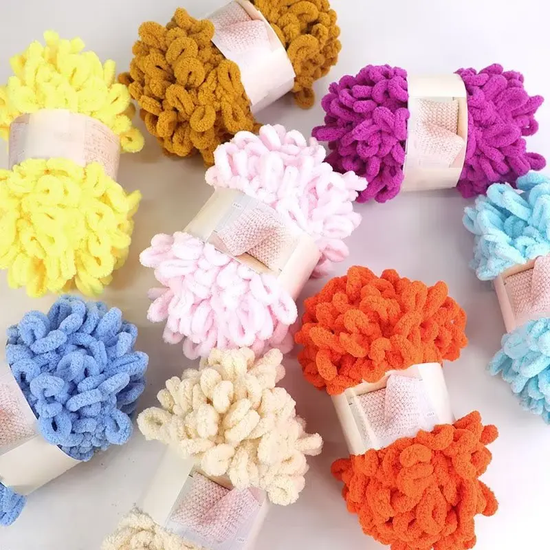 Throw Blanket Chunky Knit - 100 جرام/الكرة إصبع حلقة الغزل الموضوع