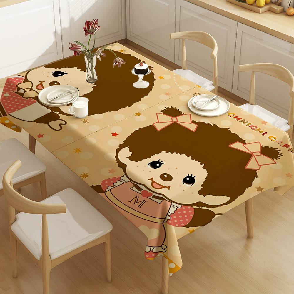 Home Textiles Today News - مفرش طاولة عصري بشعار M-Monchhichi، غطاء