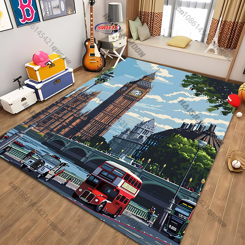 Home Textiles London - شحن مجاني! سجادة مطبوعة بنمط مشهد