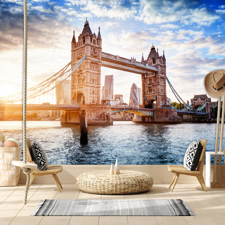 Home Textiles London - خلفيات ذاتية اللصق مخصصة لغرفة المعيشة