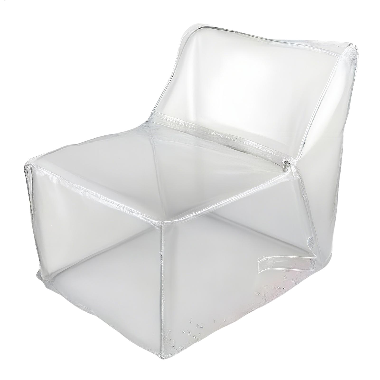 Floor Cushion Pouf - غطاء كرسي بين باج شفاف قابل