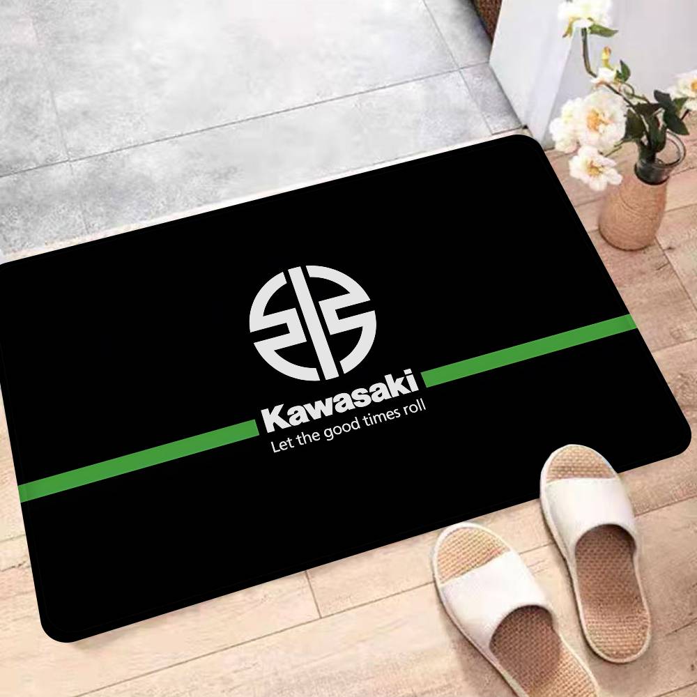 Home Textiles Logo - سجادة مطبخ بشعار دراجة كاواساكي، بساط