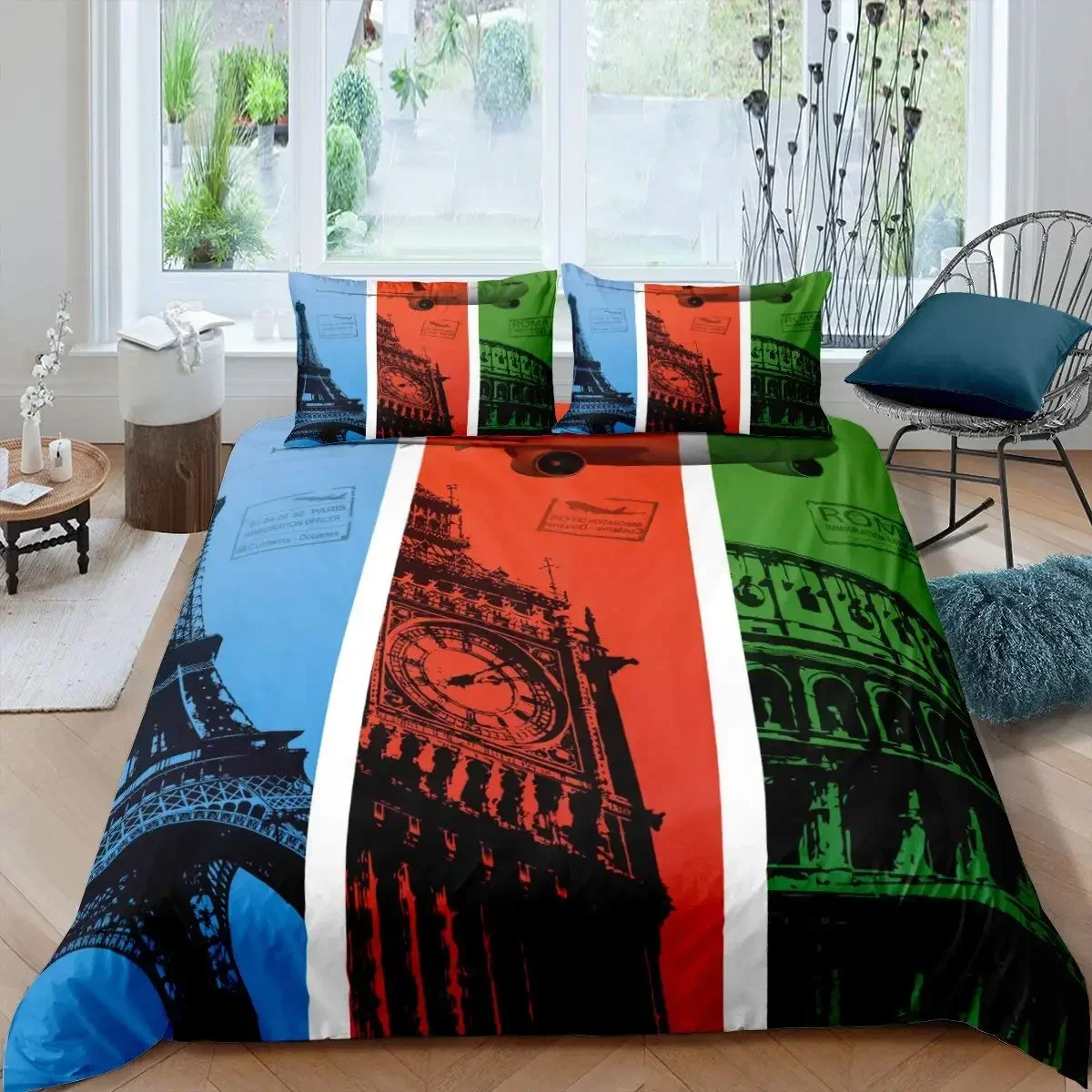 Home Textiles London - لندن كشك الهاتف مريح لحاف غطاء