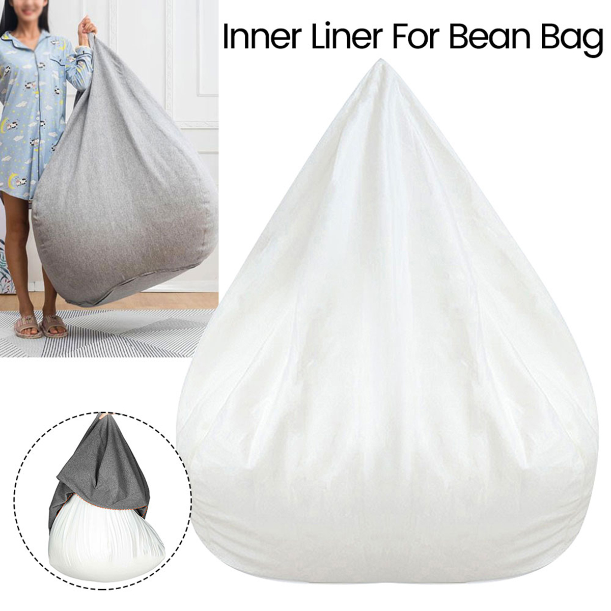 Floor Cushion Pouf - غطاء الأرائك القابل للإزالة أريكة استرخاء
