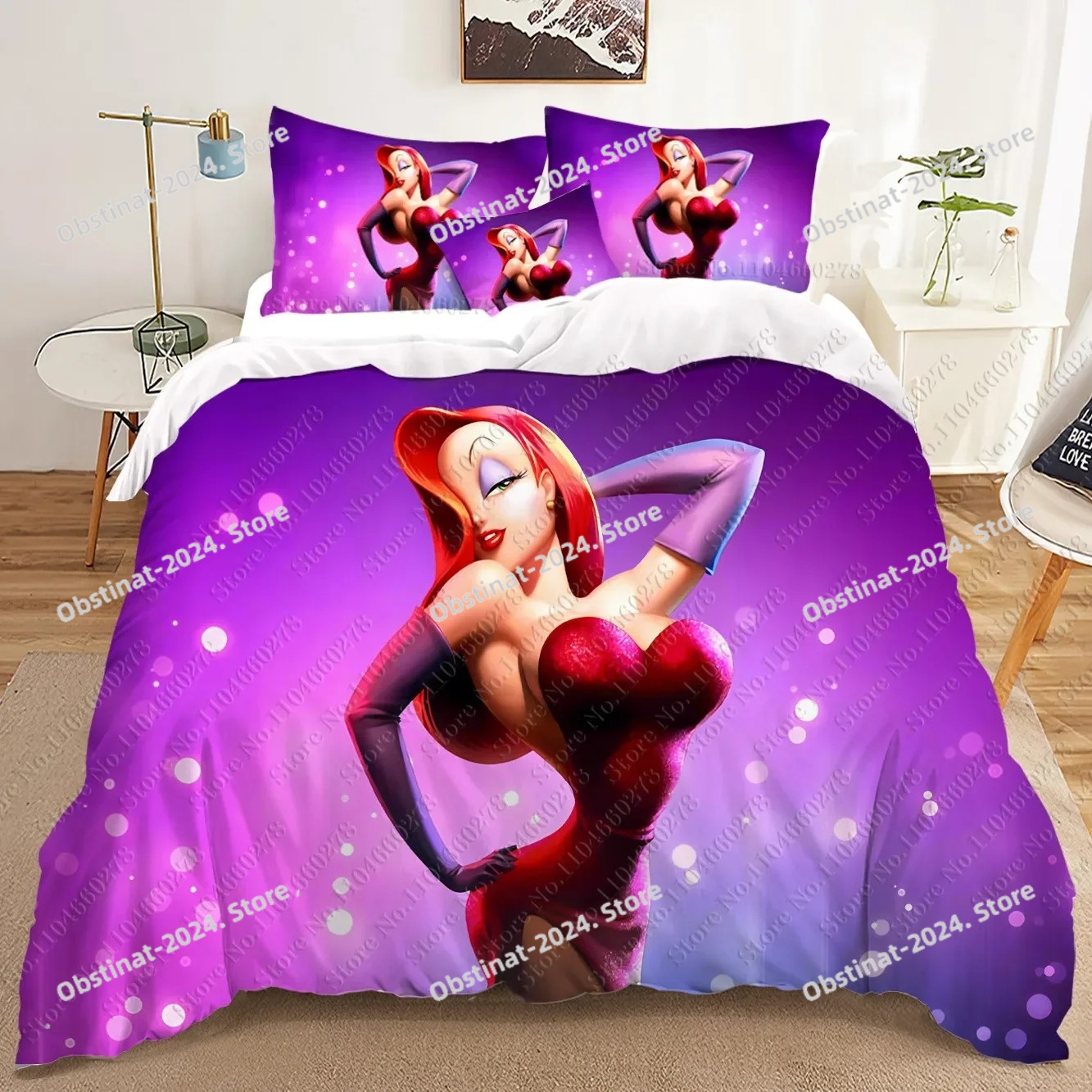 أزياء جيسيكا أرنب 3D مجموعات ا - مراجعة Home Textiles Classic Fashion وسعره