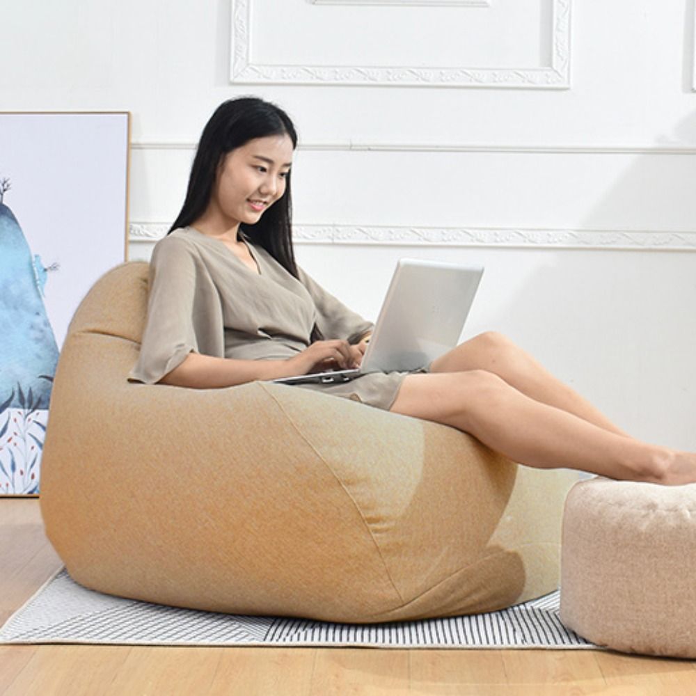 غطاء أريكة مريح لكرسي الفول قا - مراجعة Floor Cushion Pouf وسعره