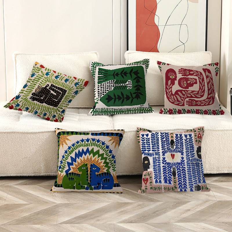 غطاء وسادة بتصميم النمر والفهد - مراجعة Home Textiles Egypt وسعره