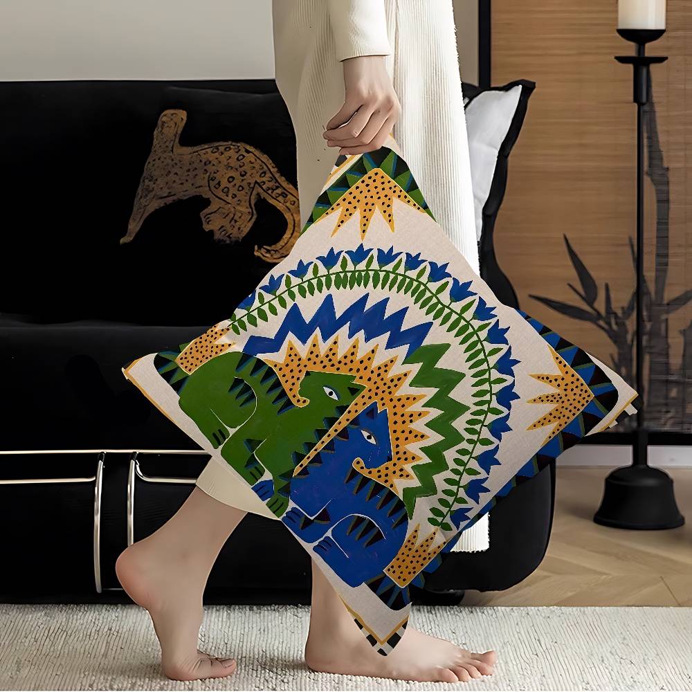 غطاء وسادة بتصميم النمر والفهد - مراجعة Home Textiles Egypt وسعره