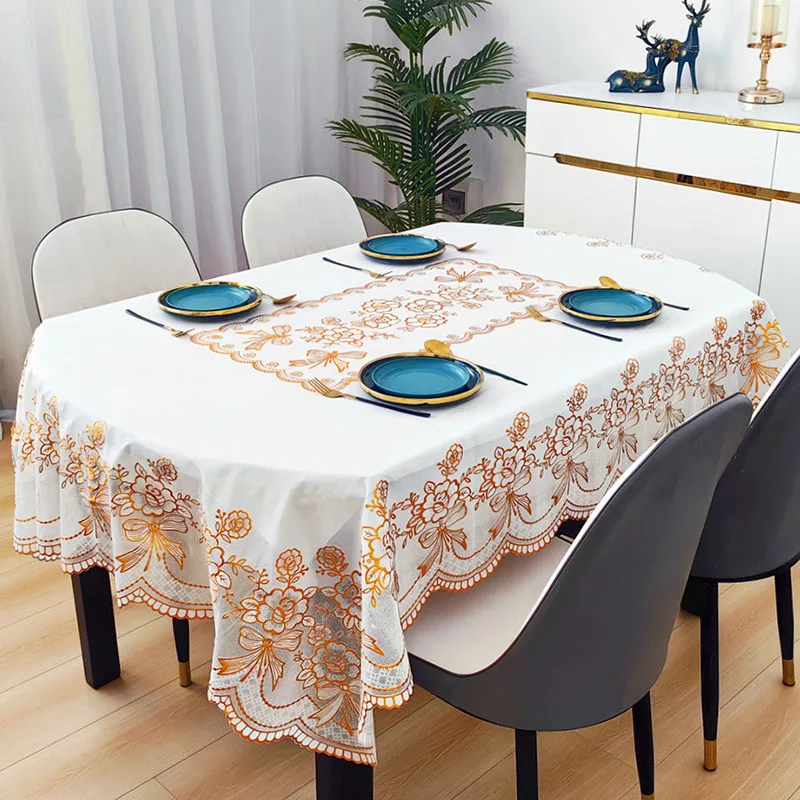 مفرش طاولة بيضاوي جديد من البو - مراجعة Home Textiles Today News وسعره