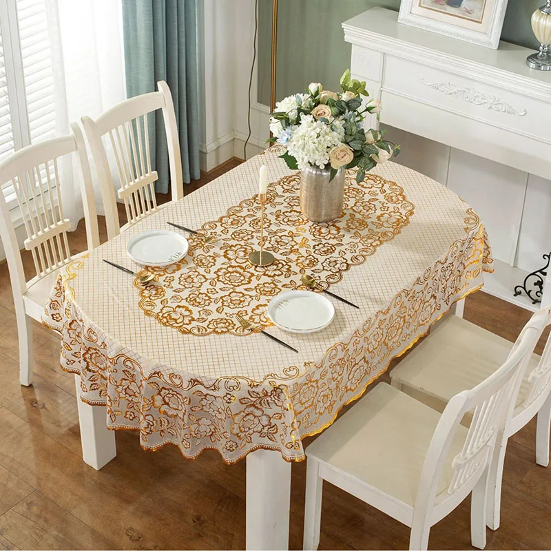 مفرش طاولة بيضاوي جديد من البو - مراجعة Home Textiles Today News وسعره