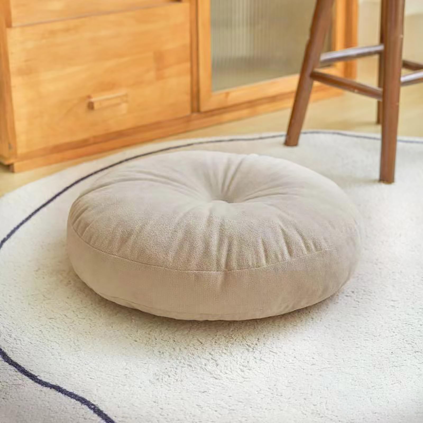 وسادة مستديرة سميكة، وسادة يوج - مراجعة Floor Cushion Pouf وسعره