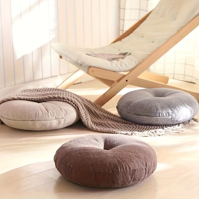 وسادة مستديرة سميكة، وسادة يوج - مراجعة Floor Cushion Pouf وسعره