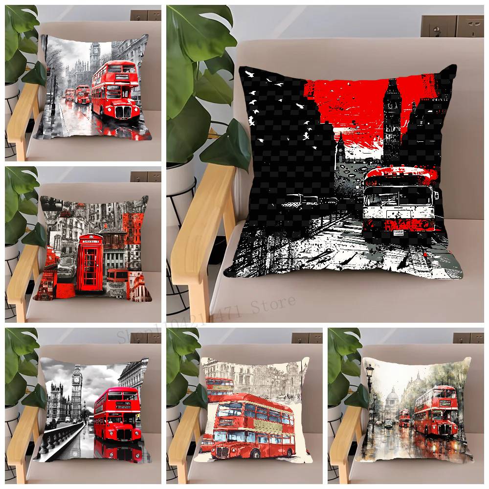 لندن الأحمر حافلة طباعة كيس وس - مراجعة Home Textiles London وسعره