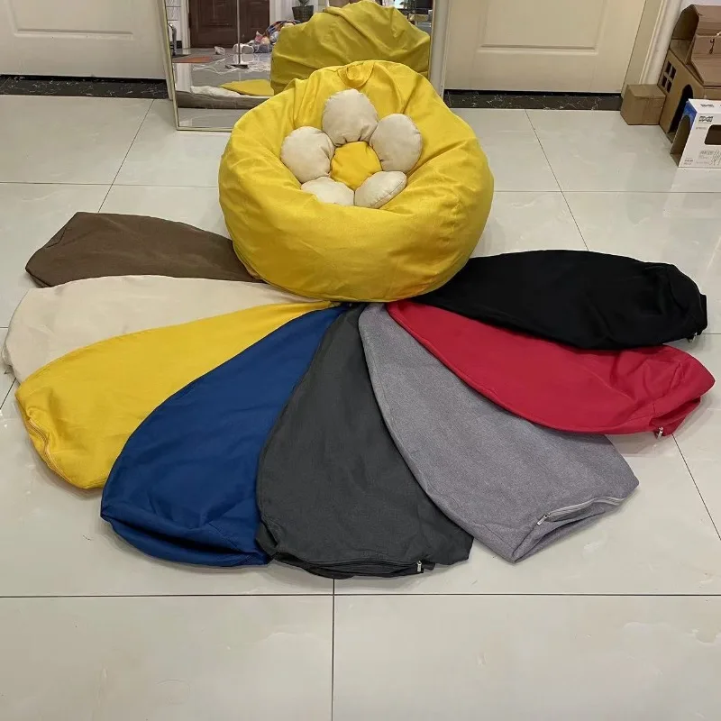 غطاء أريكة كسولة غطاء كيس فول  - مراجعة Floor Cushion Pouf وسعره