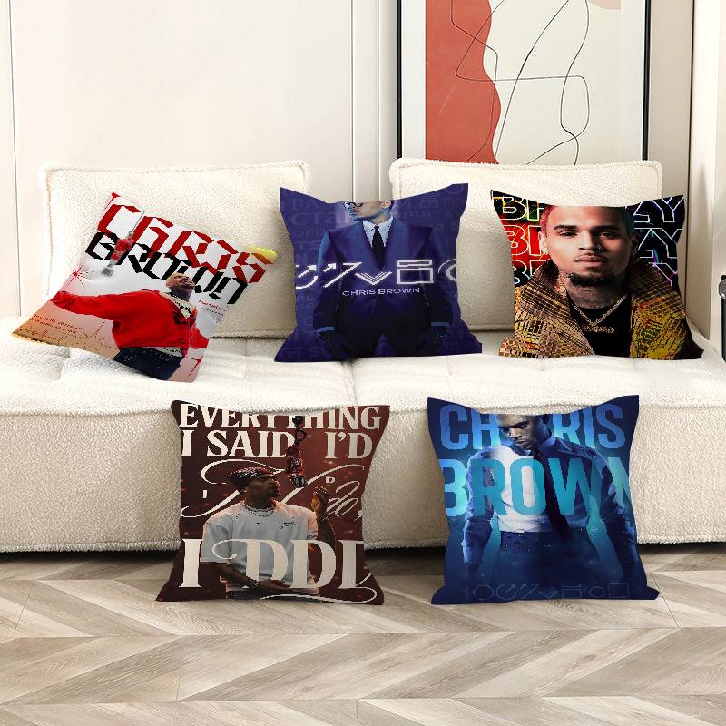 غطاء وسادة كريس براون بأنماط م - مراجعة Home Textiles Classic Fashion وسعره