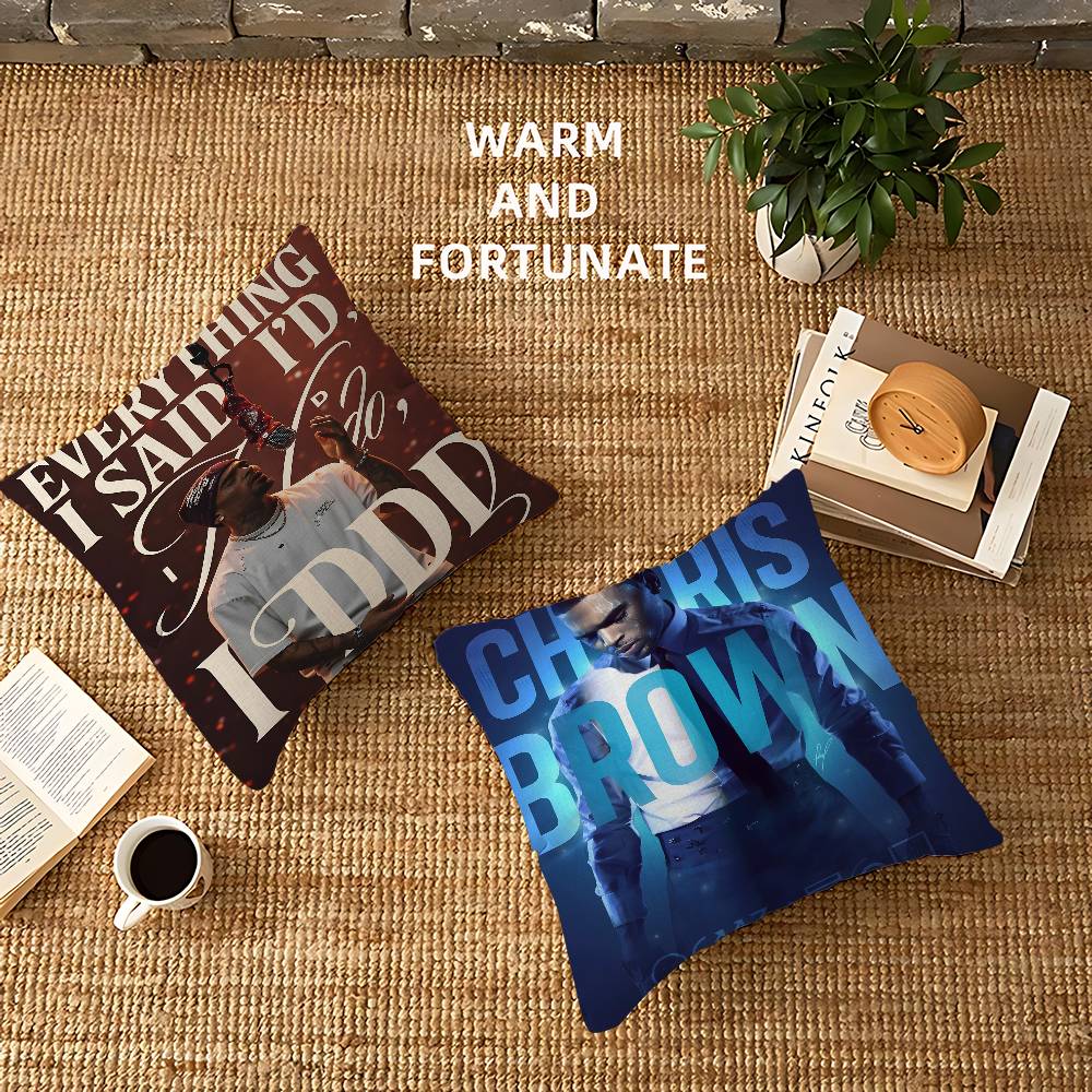 غطاء وسادة كريس براون بأنماط م - مراجعة Home Textiles Classic Fashion وسعره