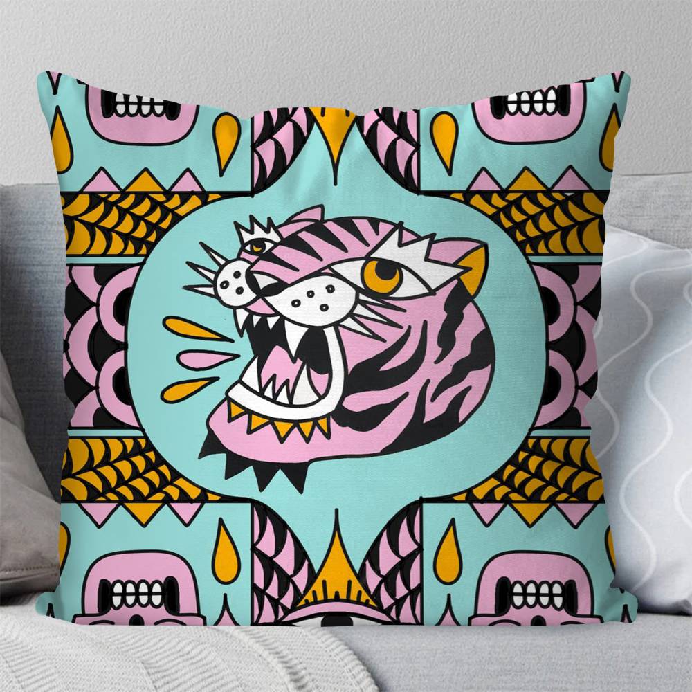 غطاء وسادة مربع عصري بتصميم نم - مراجعة Home Textiles Egypt وسعره
