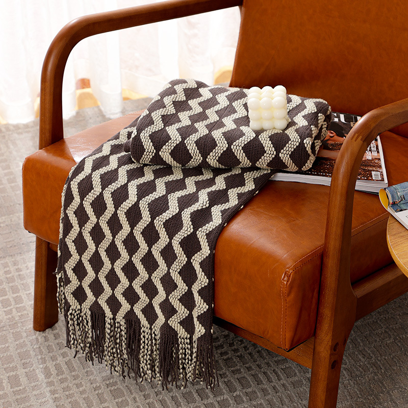بطانيات رمي محبوكة رمادية مقاس - مراجعة Throw Blanket Chunky Knit وسعره