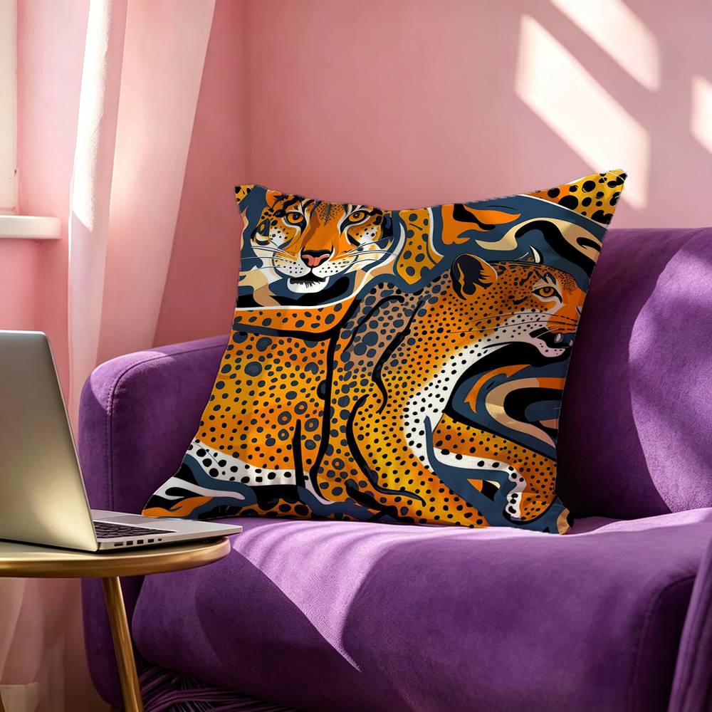 غطاء وسادة مربع الشكل مطبوع عل - مراجعة Home Textiles Egypt وسعره