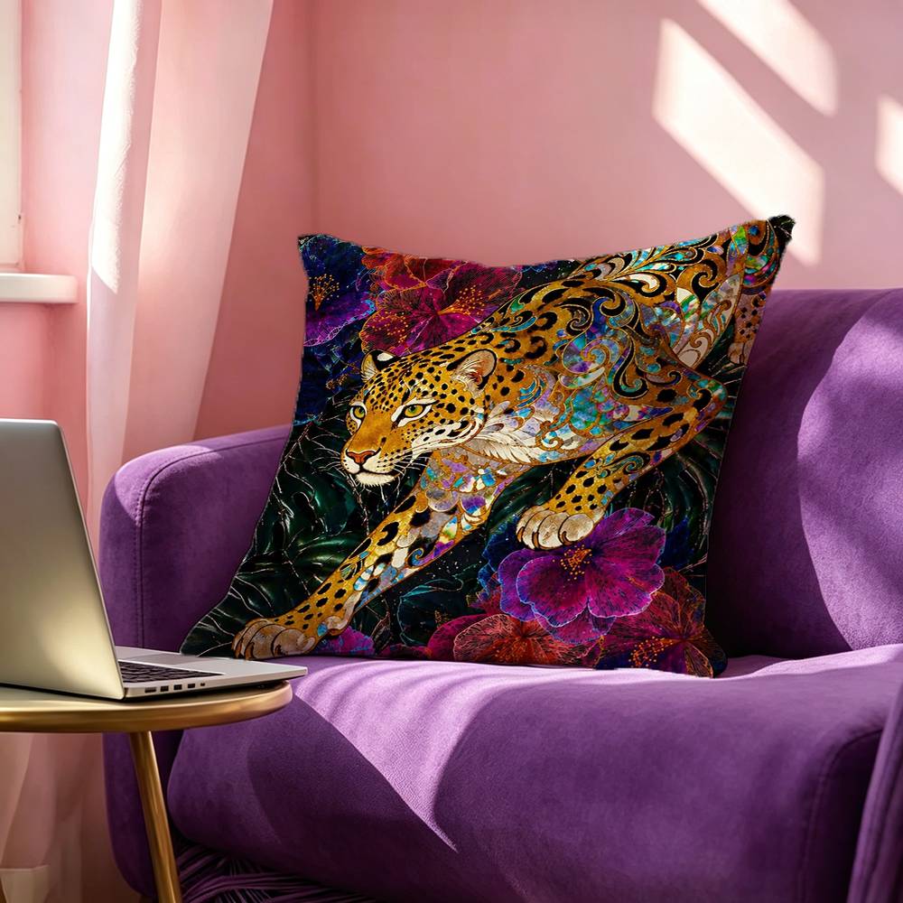 غطاء وسادة مربع الشكل مطبوع عل - مراجعة Home Textiles Egypt وسعره