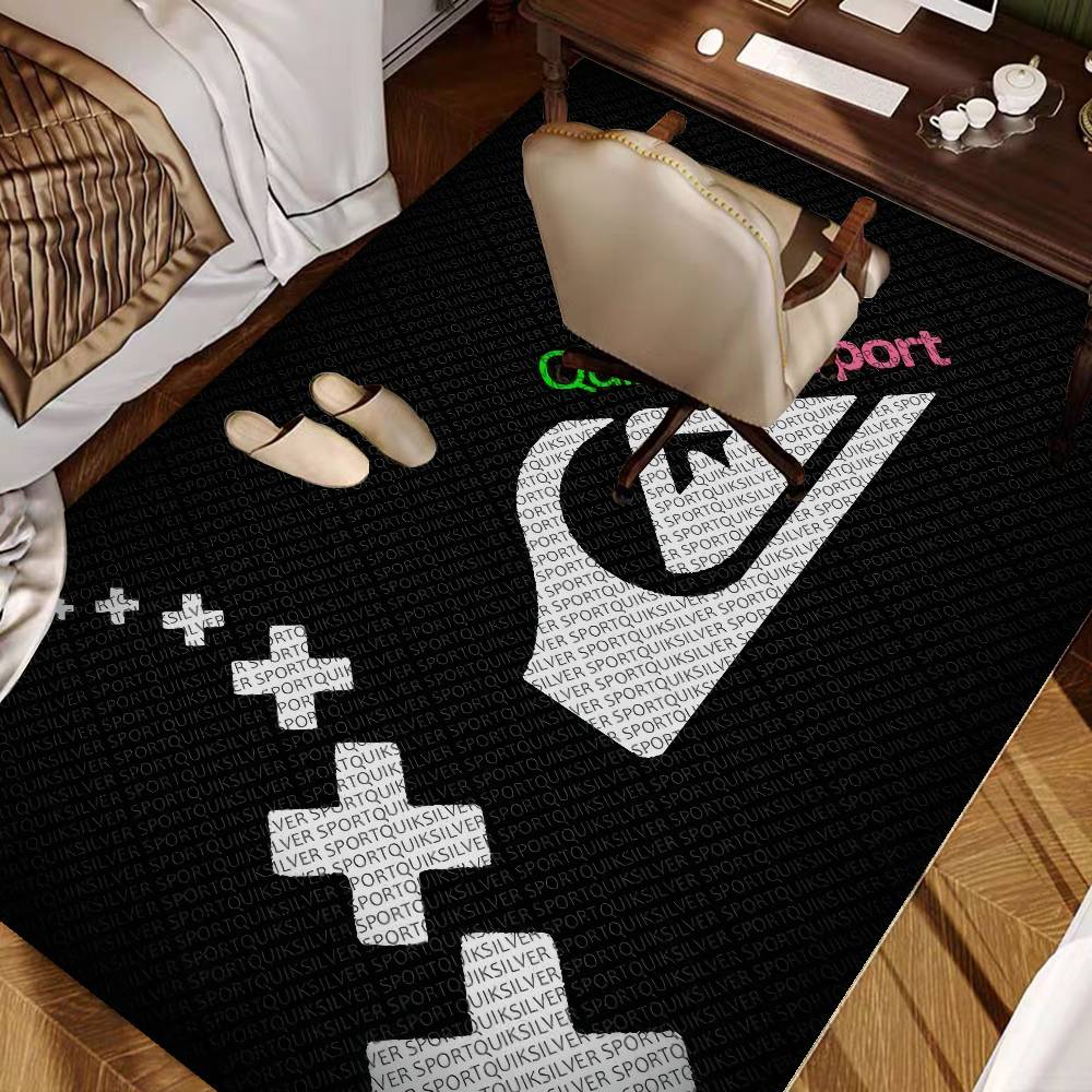 Q-QuiksilverS شعار الكلمة حصير - مراجعة Home Textiles Logo وسعره