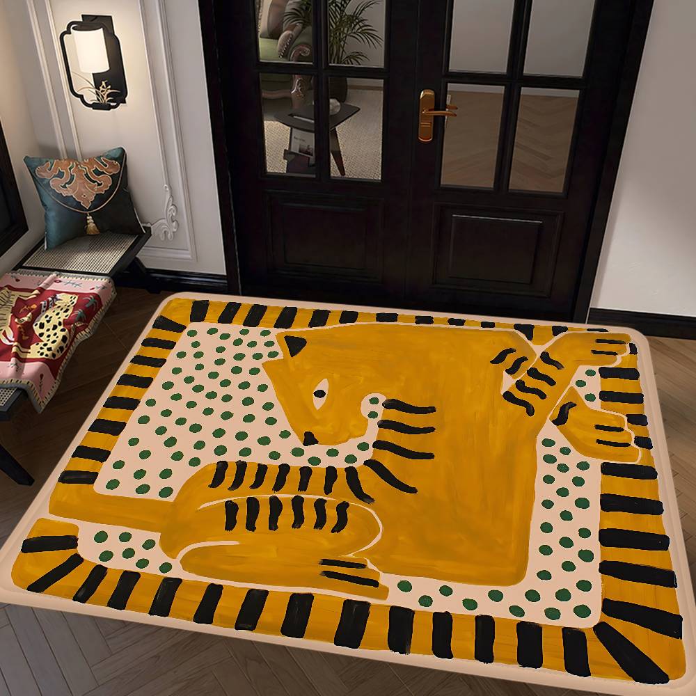 سجادة باب بنمط النمر والنمر ال - مراجعة Home Textiles Egypt وسعره