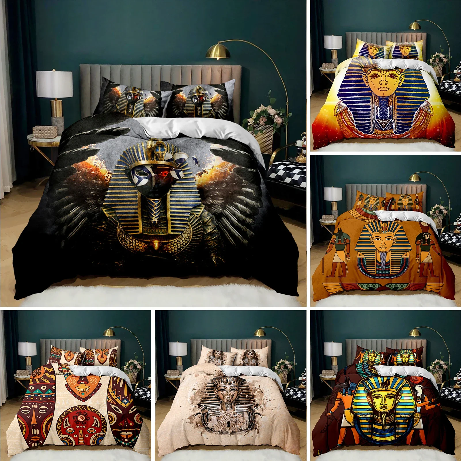 فرعون ثلاثية الأبعاد قبيلة مصر - مراجعة Home Textiles Egypt وسعره