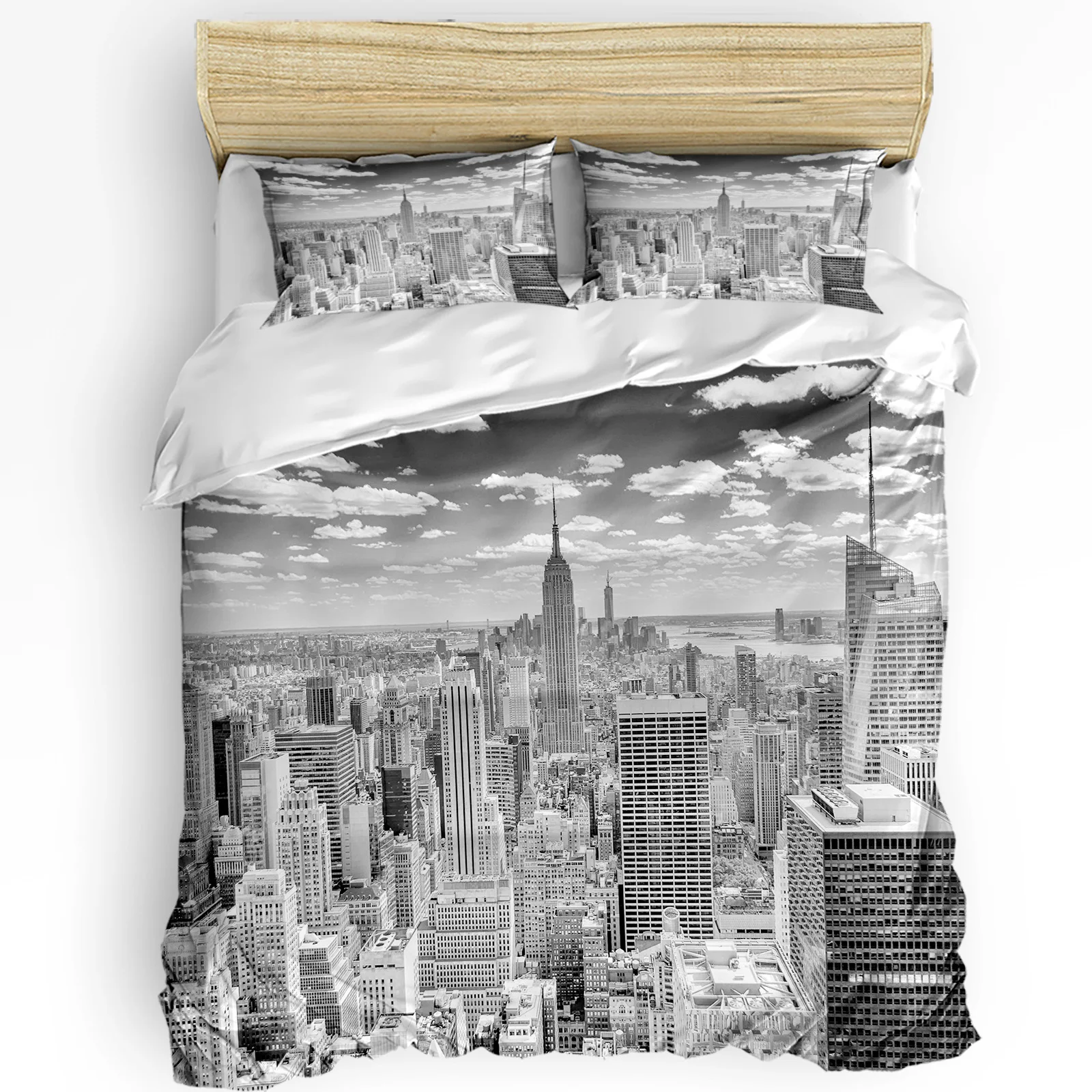 3 قطعة طقم سرير رمادي مدينة ني - مراجعة Home Textiles New York وسعره