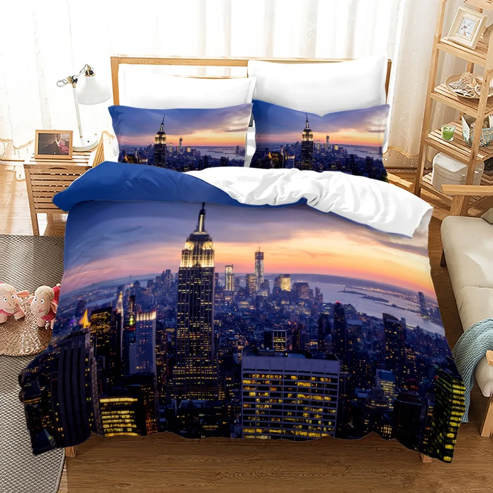 نيويورك مدينة ليلة عرض طقم سري - مراجعة Home Textiles New York وسعره