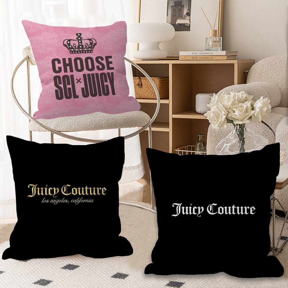 غطاء وسادة مخصص بشعار J-Juicy  - مراجعة Home Textiles Logo وسعره