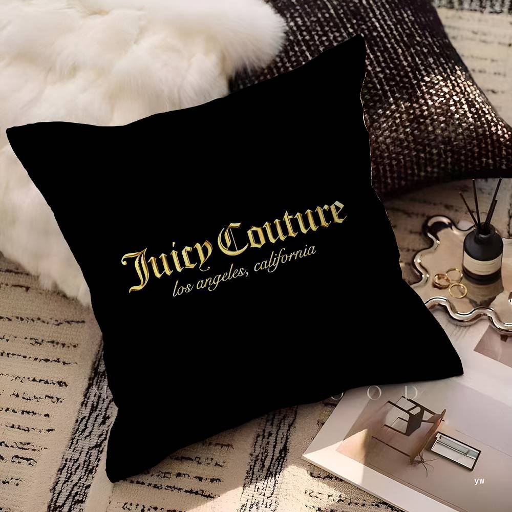غطاء وسادة مخصص بشعار J-Juicy  - مراجعة Home Textiles Logo وسعره
