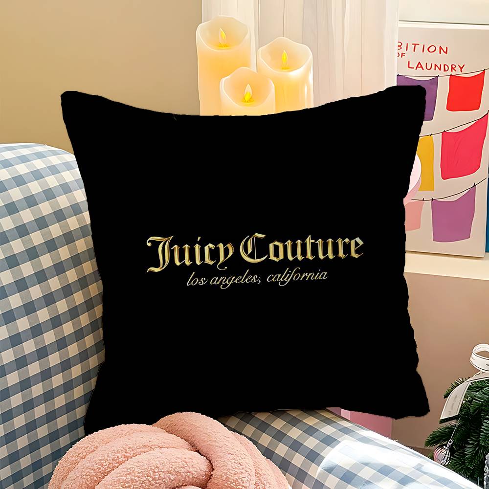 غطاء وسادة مخصص بشعار J-Juicy  - مراجعة Home Textiles Logo وسعره