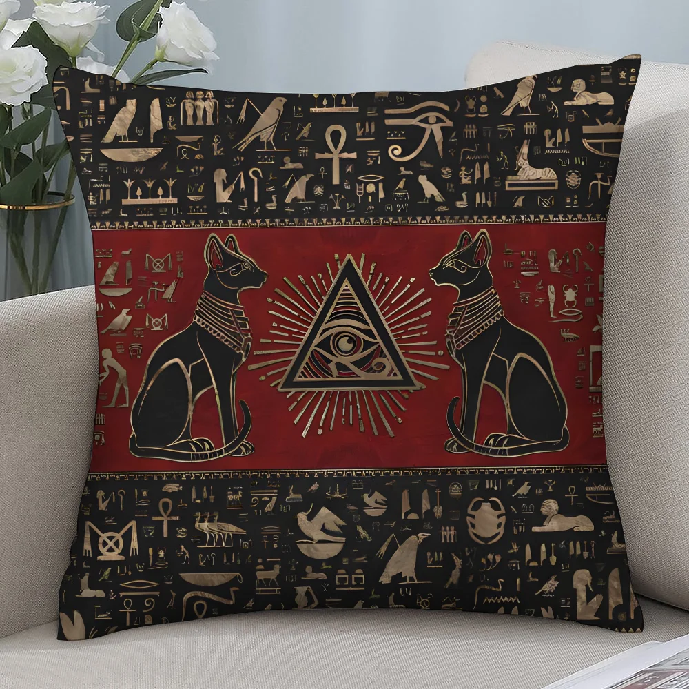 مصر القديمة أنوبيس كيس وسادة ق - مراجعة Home Textiles Egypt وسعره