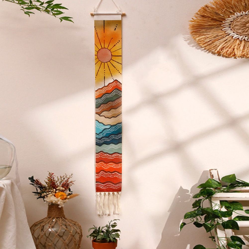 نسيج حائط مكرمي لتزيين المنزل  - مراجعة Sunrise Home Textiles & Apparel وسعره