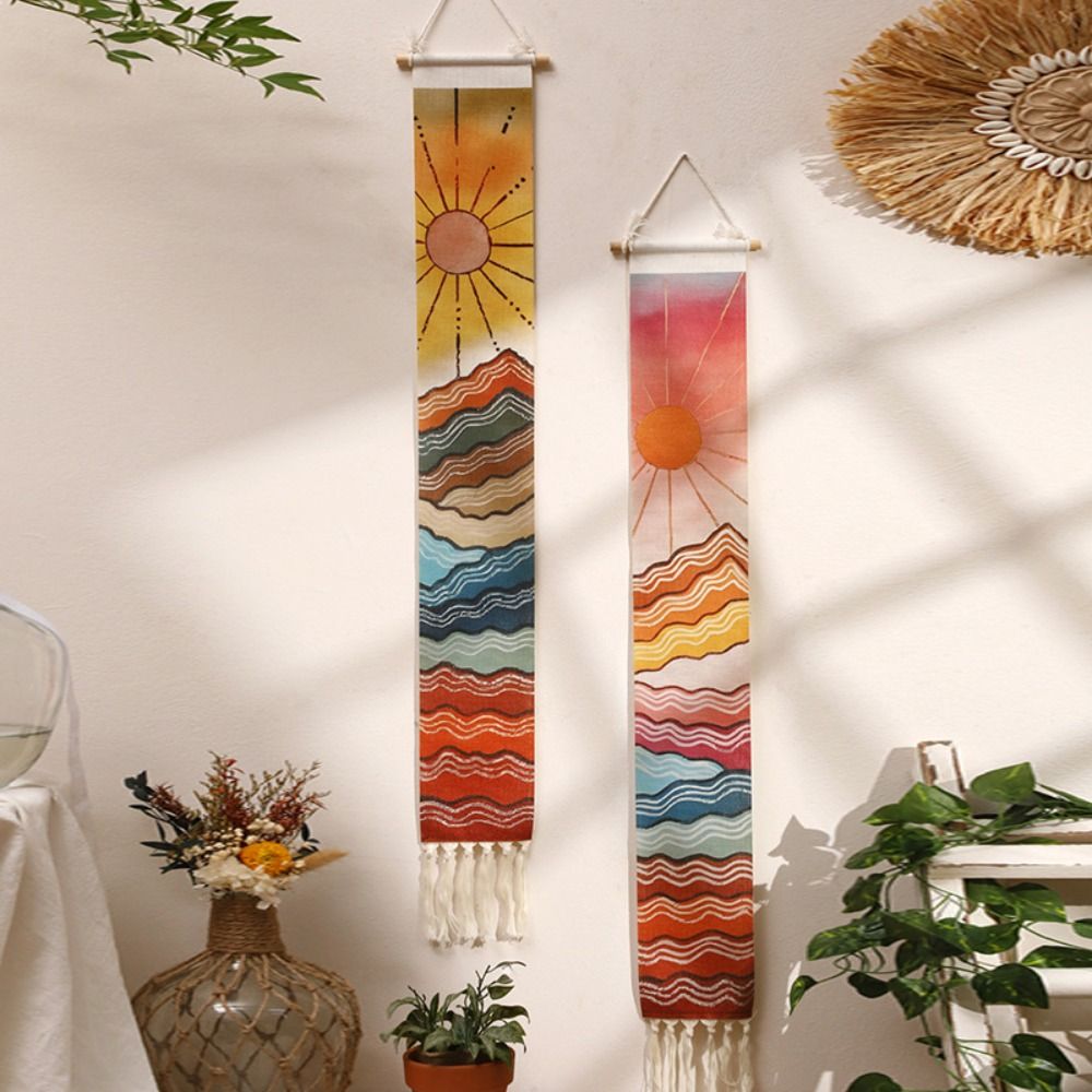 نسيج حائط مكرمي لتزيين المنزل  - مراجعة Sunrise Home Textiles & Apparel وسعره
