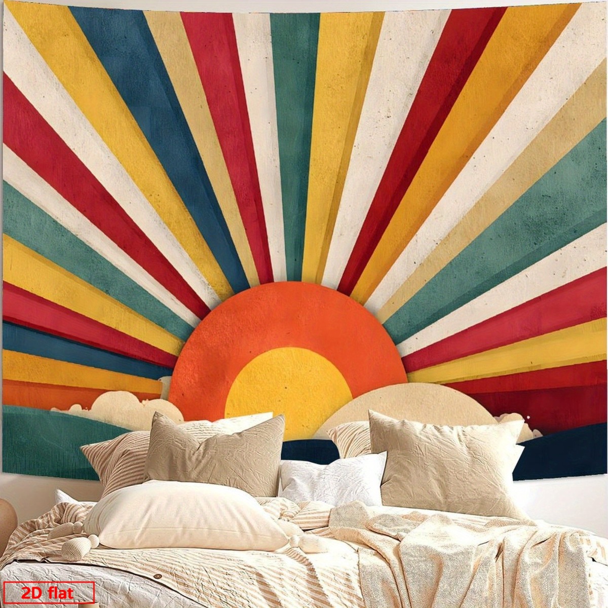 نسيج جداري بوهيمي بنمط شعاع ال - مراجعة Sunrise Home Textiles & Apparel وسعره