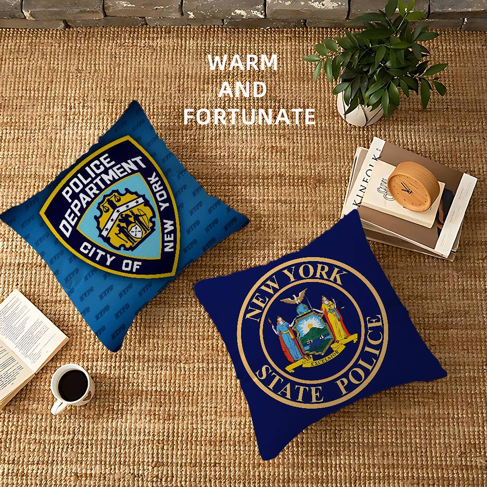 غطاء وسادة مخصص لقسم شرطة مدين - مراجعة Home Textiles New York وسعره