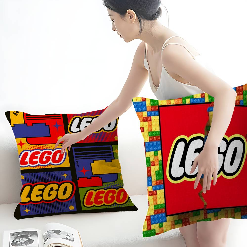 غطاء وسادة كلاسيكي بشعار L-LEG - مراجعة Home Textiles Logo وسعره
