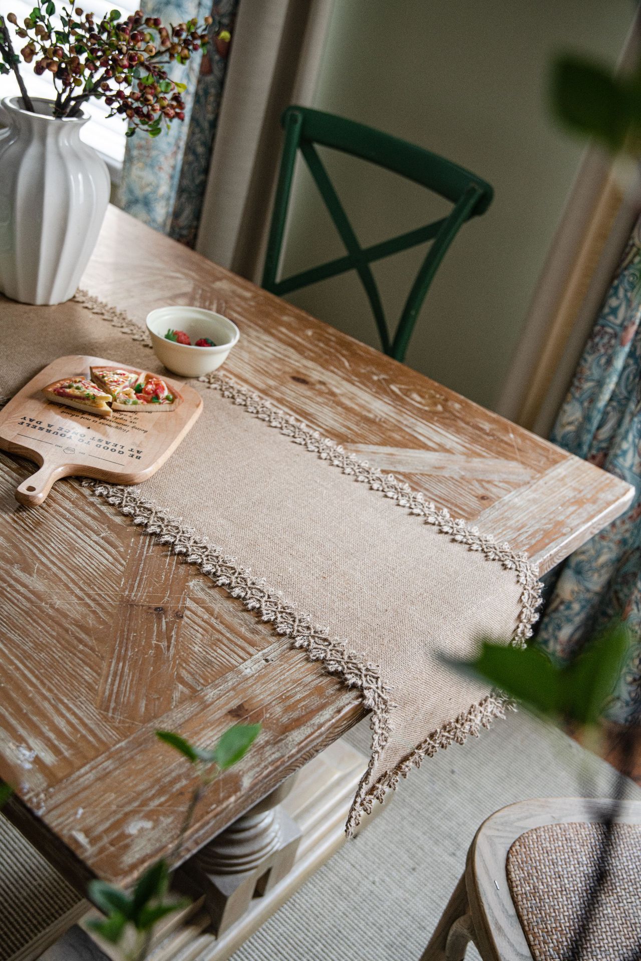 جديد بسيط الدانتيل الطبيعي خمر - مراجعة Home Textiles Today News وسعره