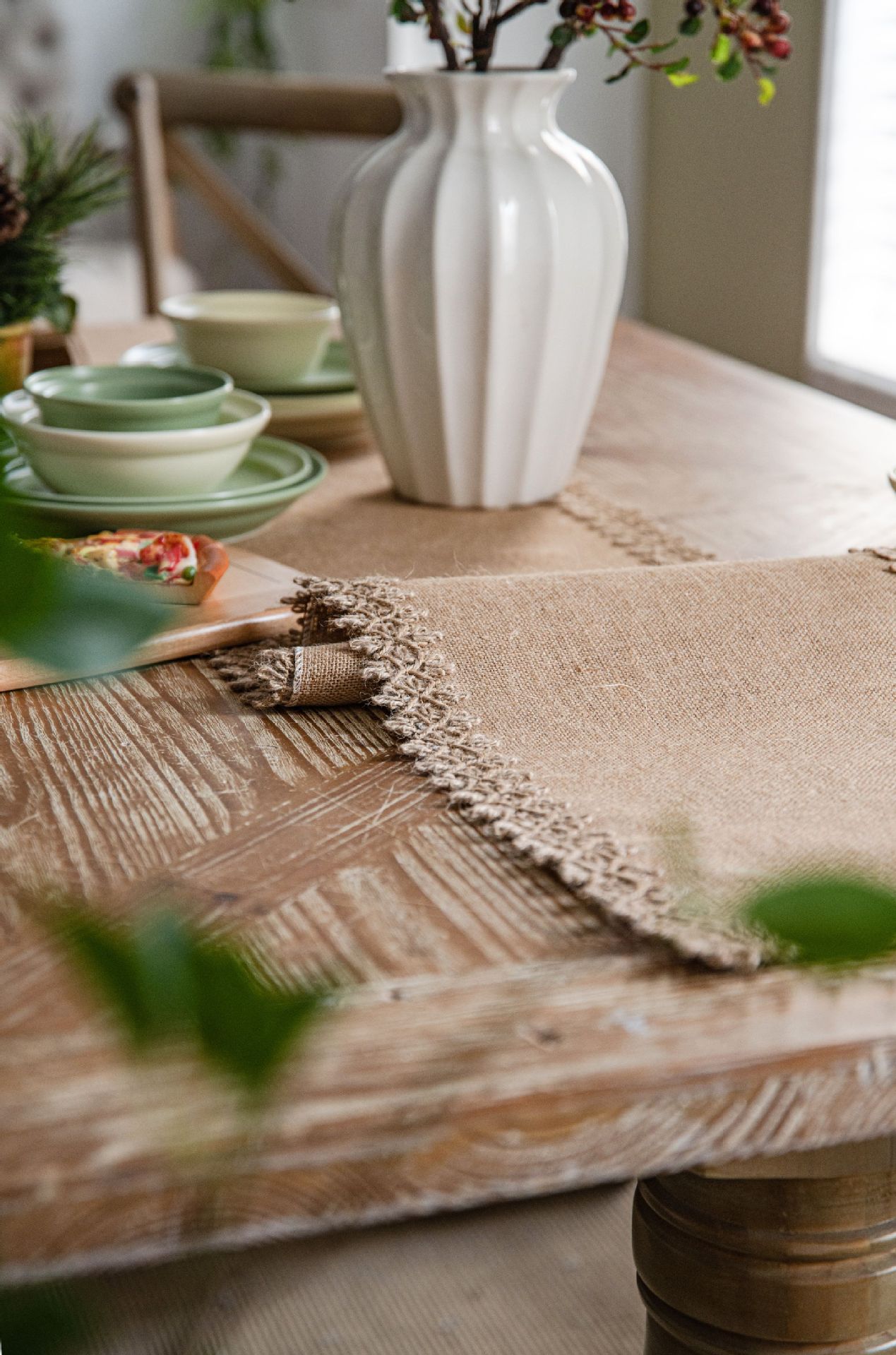 جديد بسيط الدانتيل الطبيعي خمر - مراجعة Home Textiles Today News وسعره