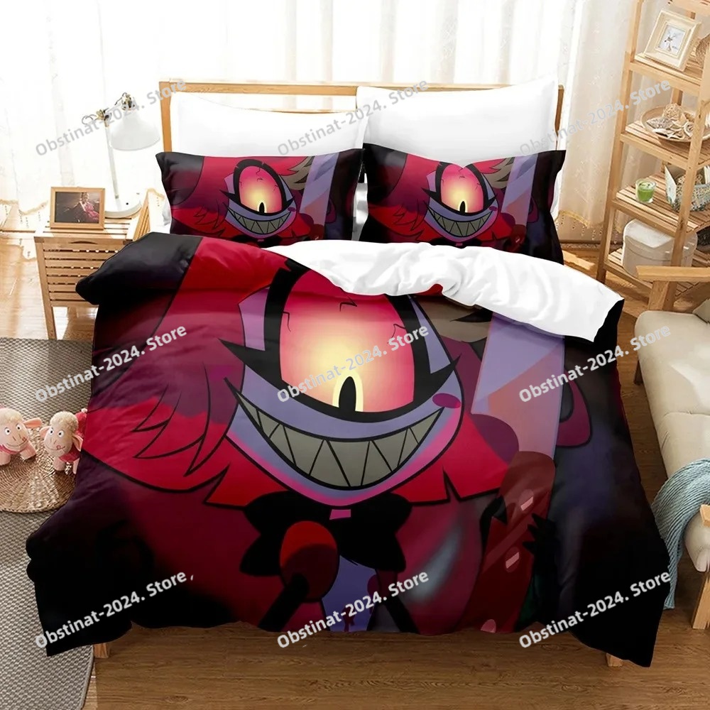 موضة الكرتون Hazbin طقم سرير ا - مراجعة Home Textiles Classic Fashion وسعره