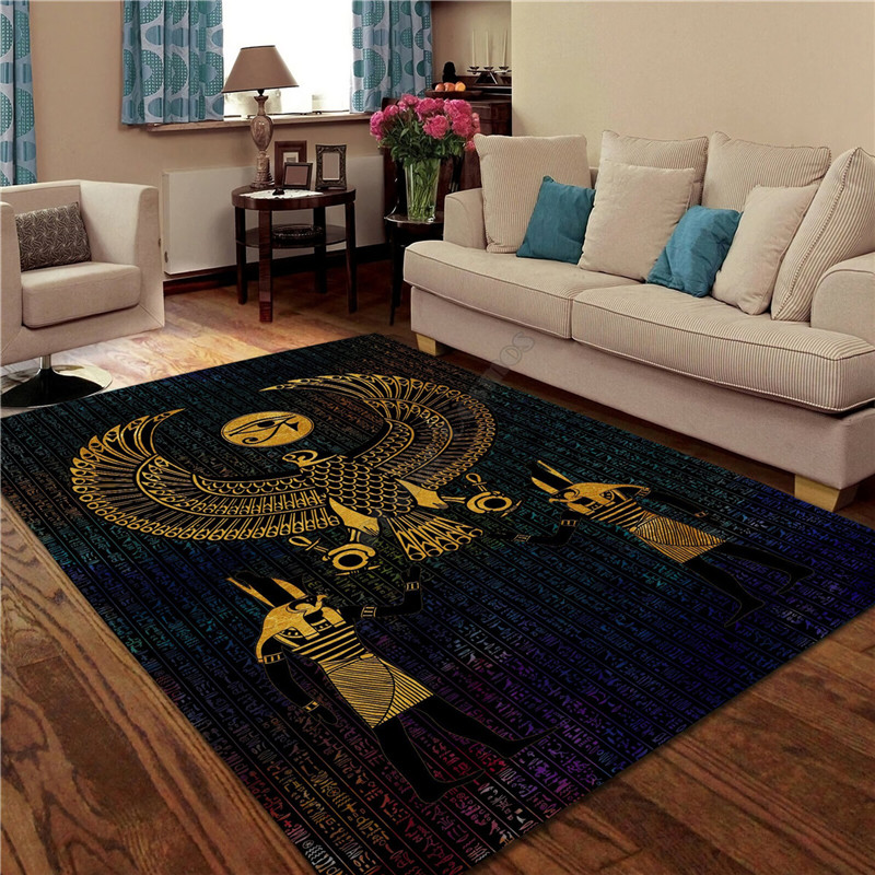 سجادة بتصميم عين حورس المصرية  - مراجعة Home Textiles Egypt وسعره